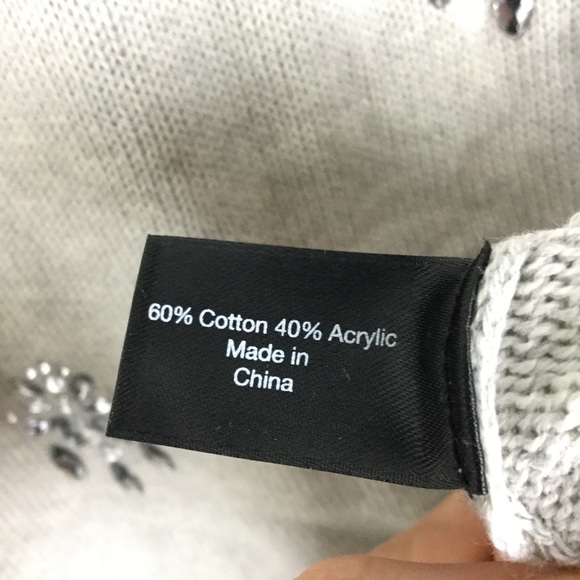 Lane Bryant | 18/20 Grey Embellished Knit Sweater - Picture 6 of 6